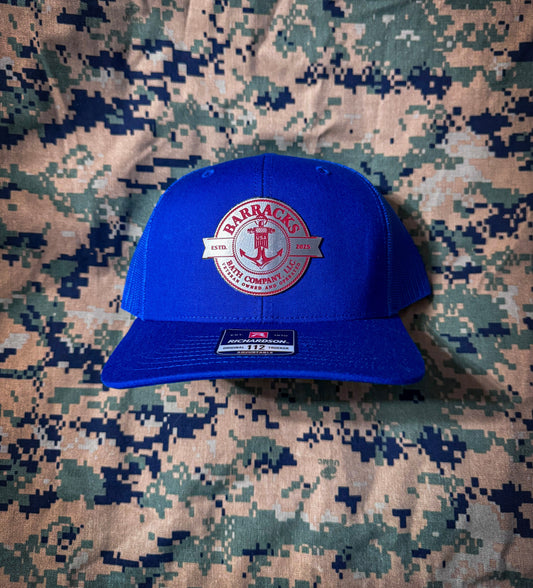 Barracks Cover (blue & red) Richardson 112 Snapback